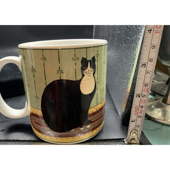 Warren Kimble Cat Collection Sakura Oneida Coffee Cup Mug Tuxedo Tuxi - Picture 7 of 7